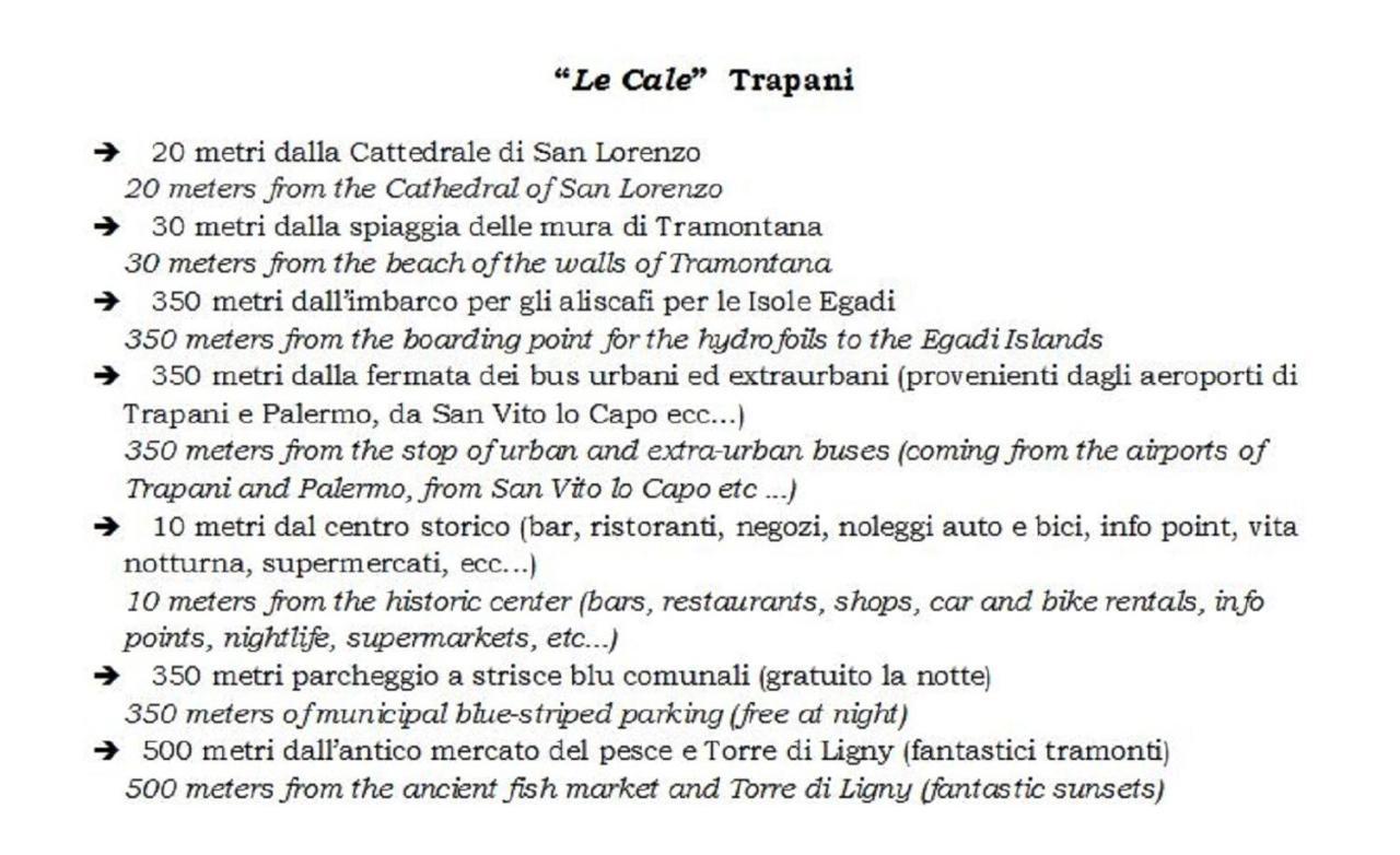Bed and Breakfast Le Cale Trapani Exteriér fotografie